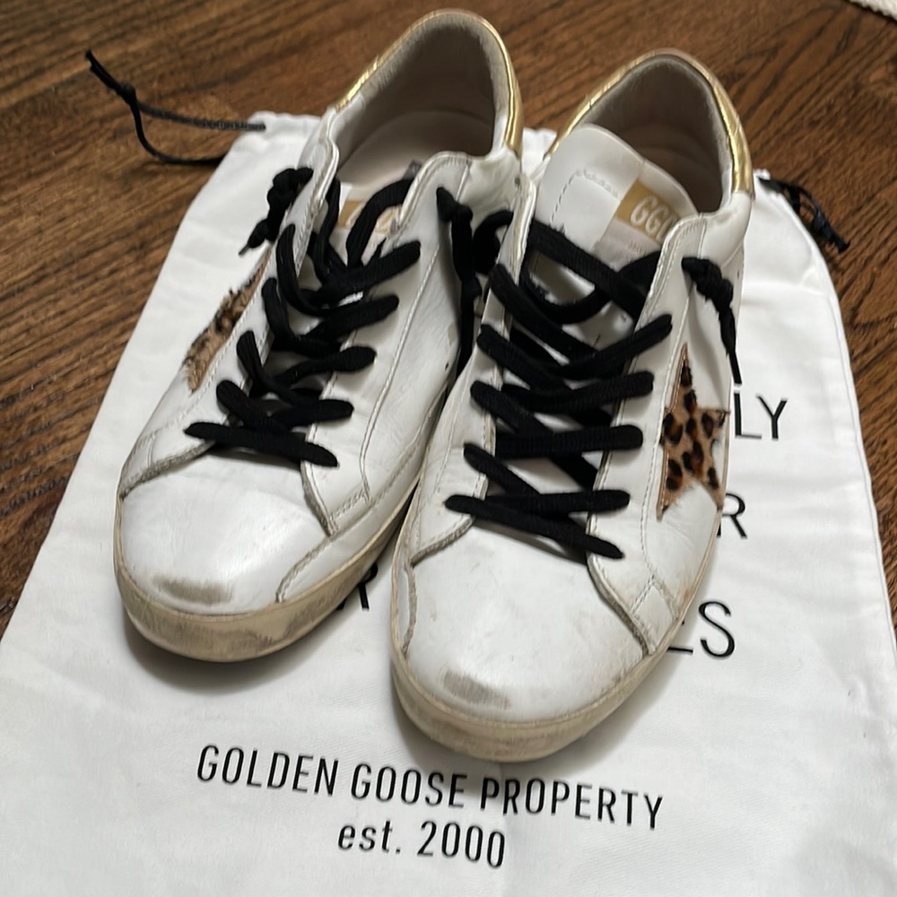 Golden Goose sneakers.
